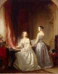 Robertson Christina Portrait of Grand Princesses Olga Nikolayevna and Alexandra Nikolayevna  - Hermitage